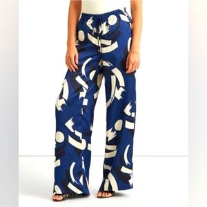 Ralph Lauren Geometric Print Satin Pants